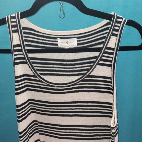 Lou & Grey Womens Striped Sleeveless Tank Dress S - Picture 2 of 8